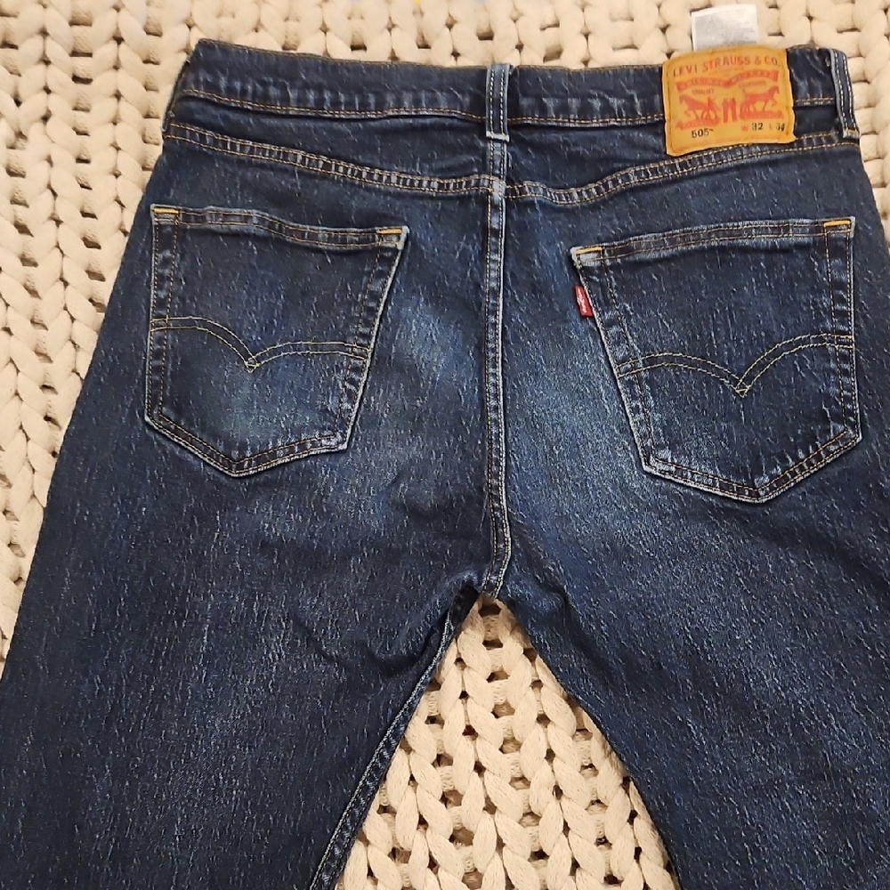 Levi's Men's Dark Blue Straight Jeans
